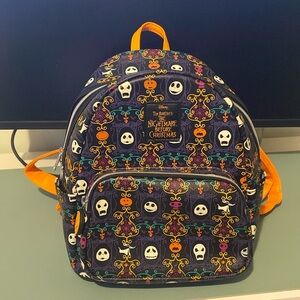 Loungefly Disney's Nightmare Before Christmas Glow-In-The-Dark Mini Backpack